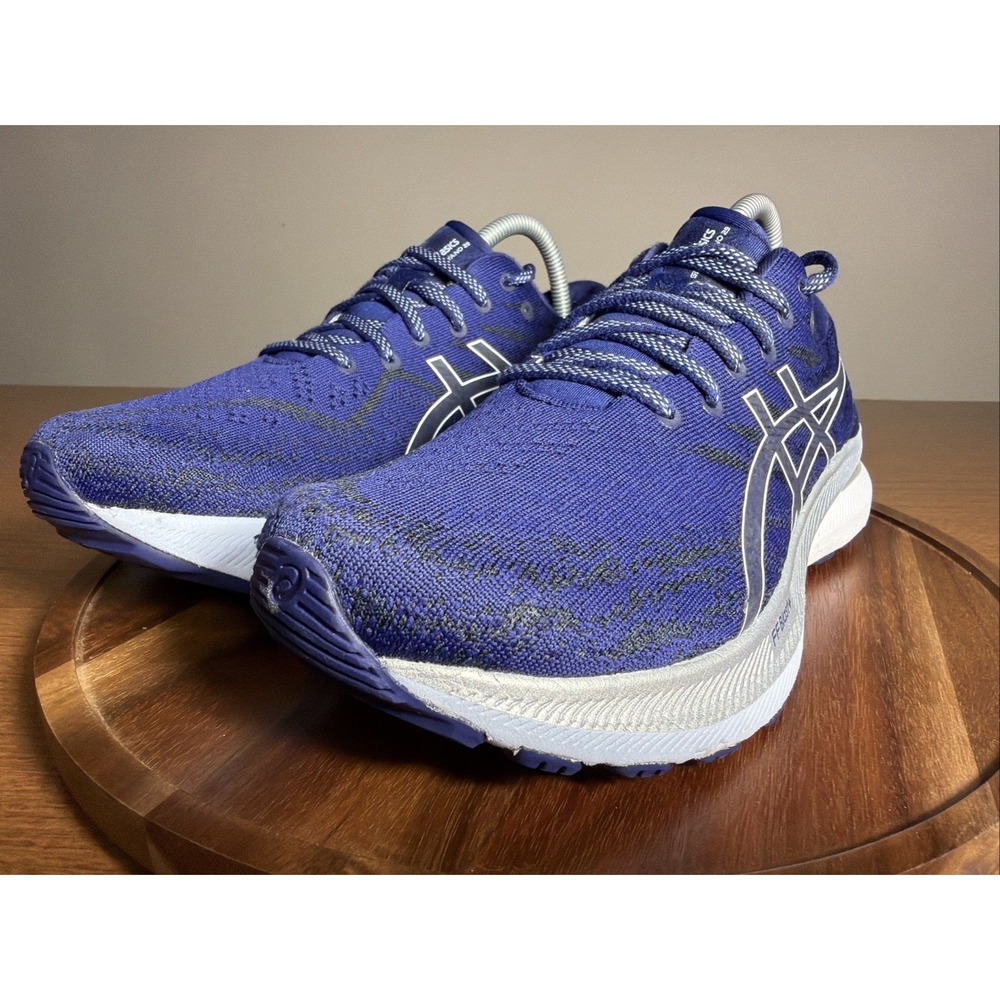 Asics Gel-Kayano 29 Women 10 Running Shoes Blue White Athletic 1012B272 - Picture 8 of 16